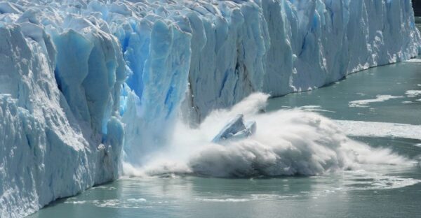 Climate Change Melting Glacier